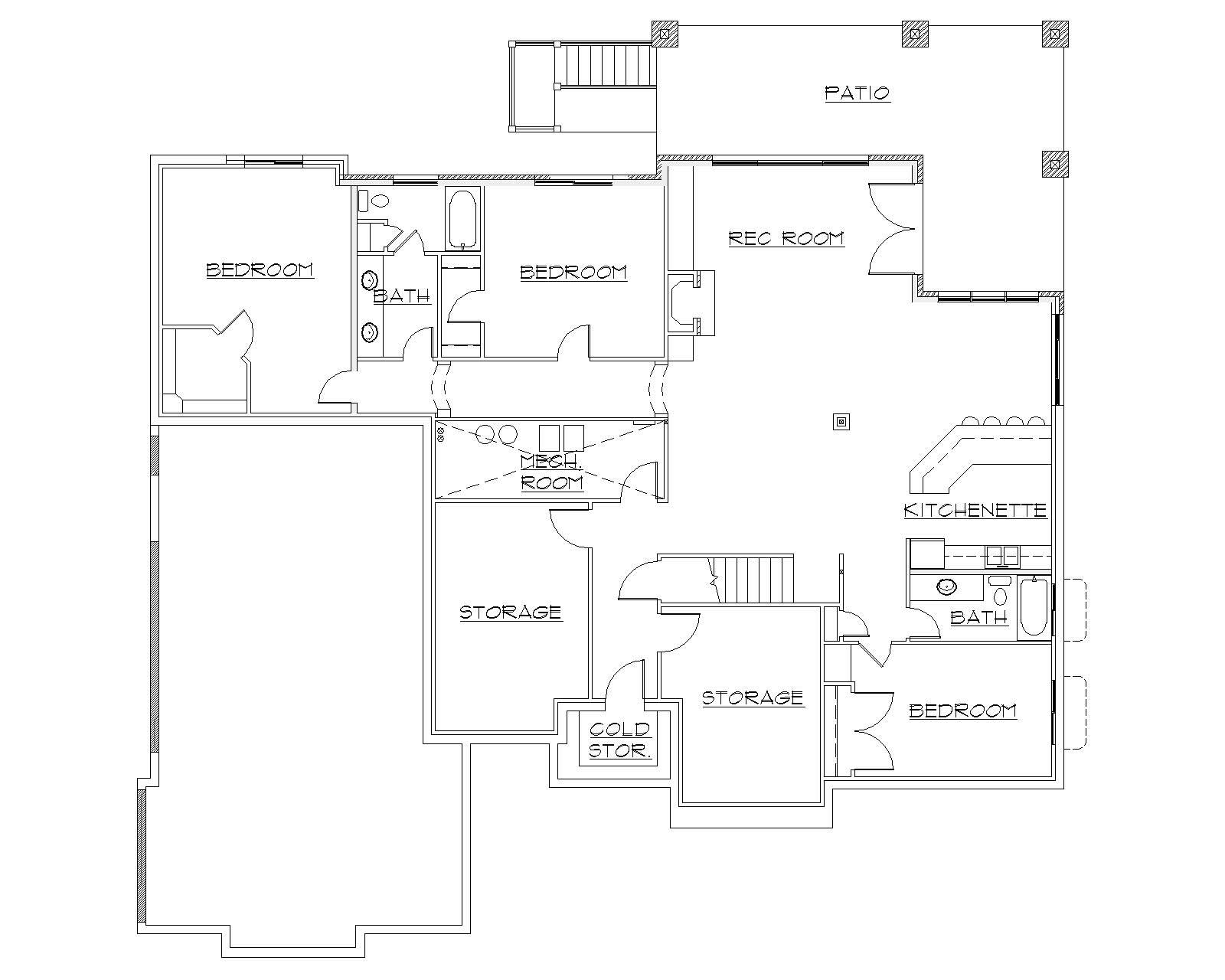 Basement floor plan