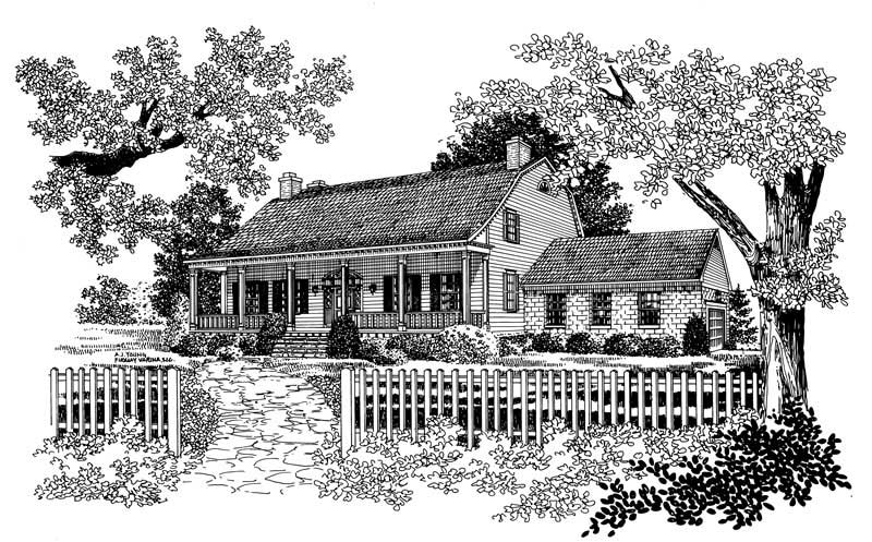 4-Bedroom, 3238 Sq Ft Colonial Home Plan - 137-1150 - Main Exterior