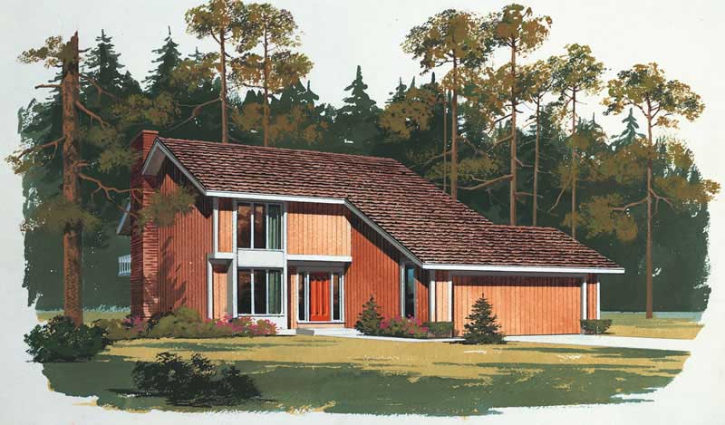 3-Bedroom, 1999 Sq Ft Contemporary Home Plan - 137-1178 - Main Exterior