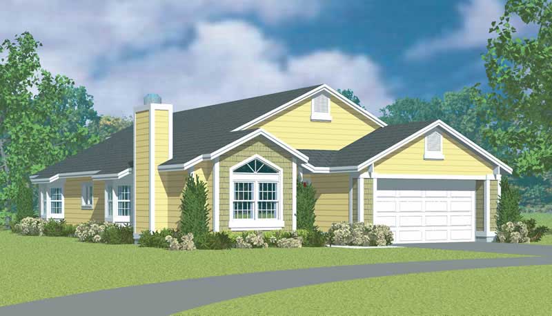 3-Bedroom, 1952 Sq Ft Country House Plan - 137-1231 - Front Exterior