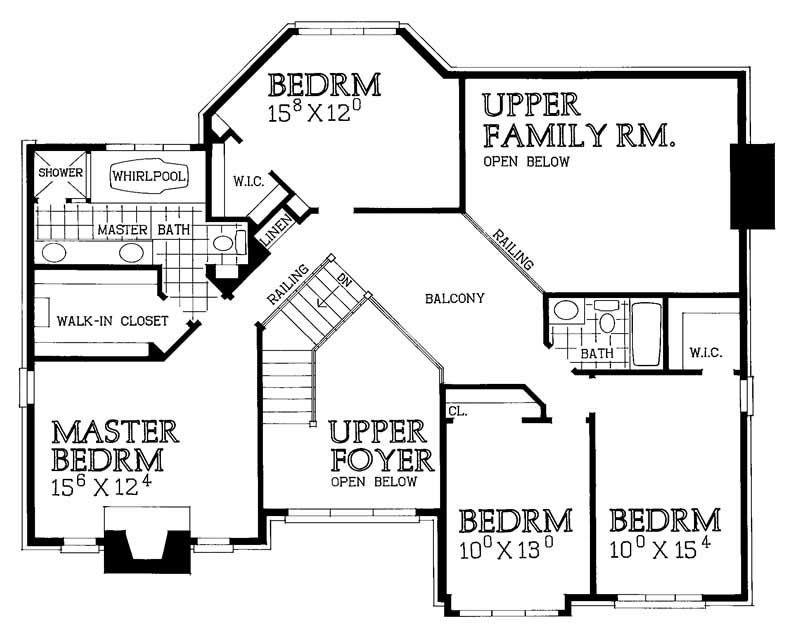 SECOND LEVEL FLOOR PLAN