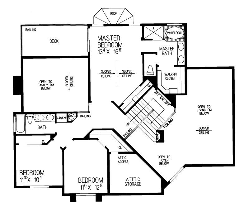 SECOND LEVEL FLOOR PLAN