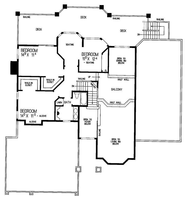 SECOND LEVEL FLOOR PLAN
