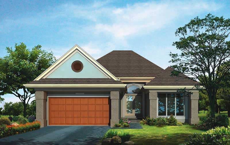 2-Bedroom, 1441 Sq Ft Bungalow House Plan - 137-1275 - Front Exterior