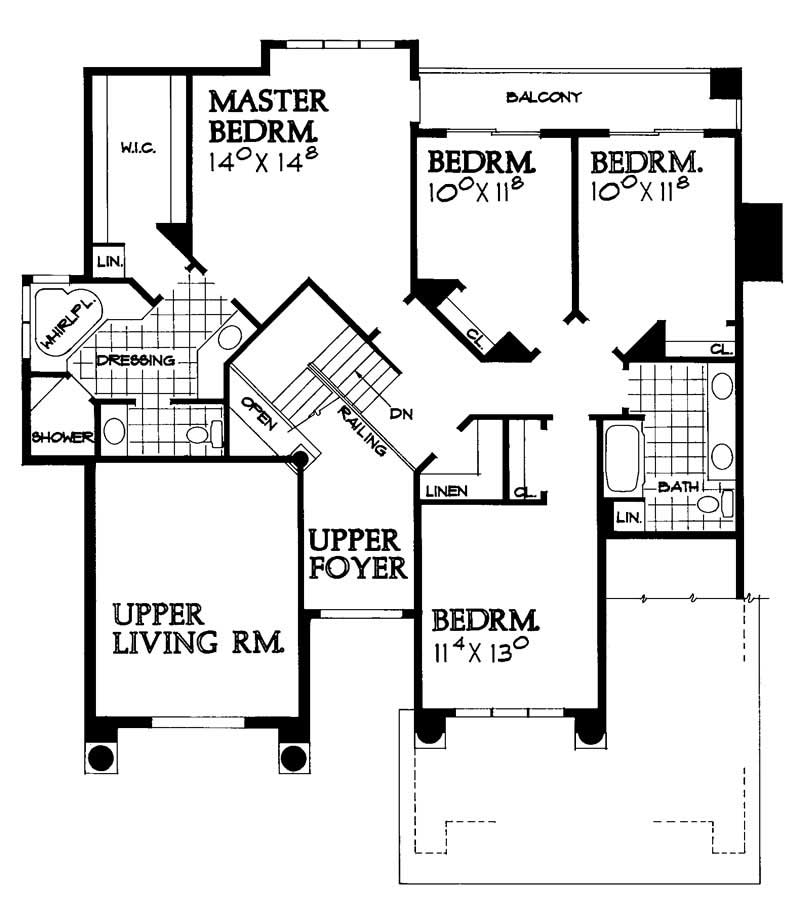 SECOND LEVEL FLOOR PLAN