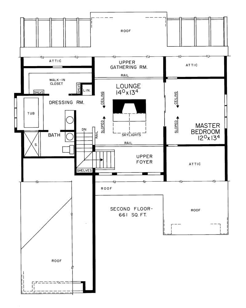 SECOND LEVEL FLOOR PLAN