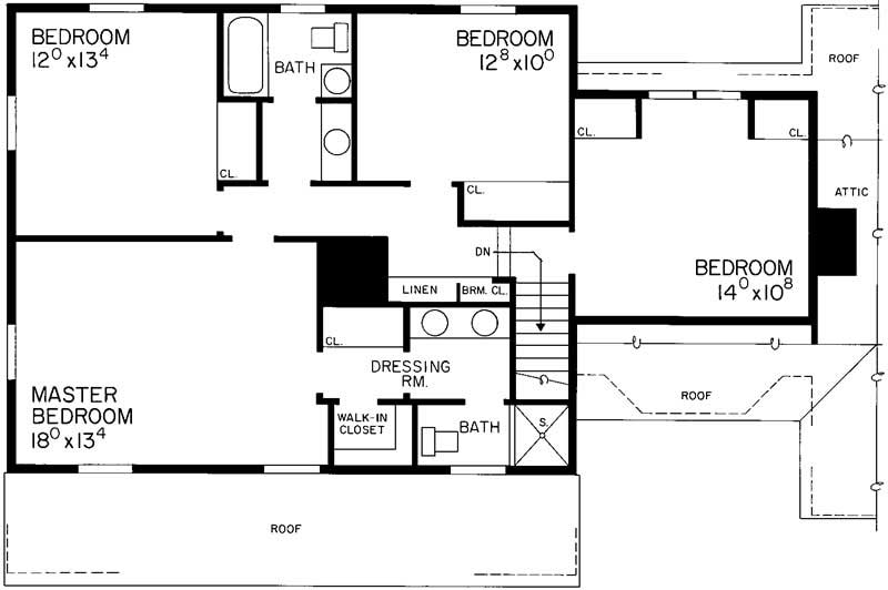 SECOND LEVEL FLOOR PLAN