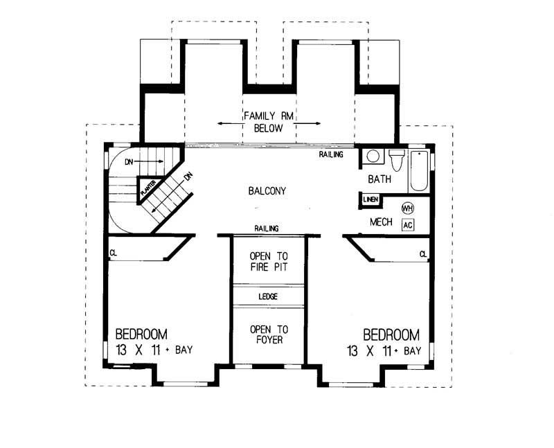SECOND LEVEL FLOOR PLAN