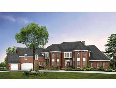 4-Bedroom, 5649 Sq Ft European Home Plan - 137-1327 - Main Exterior