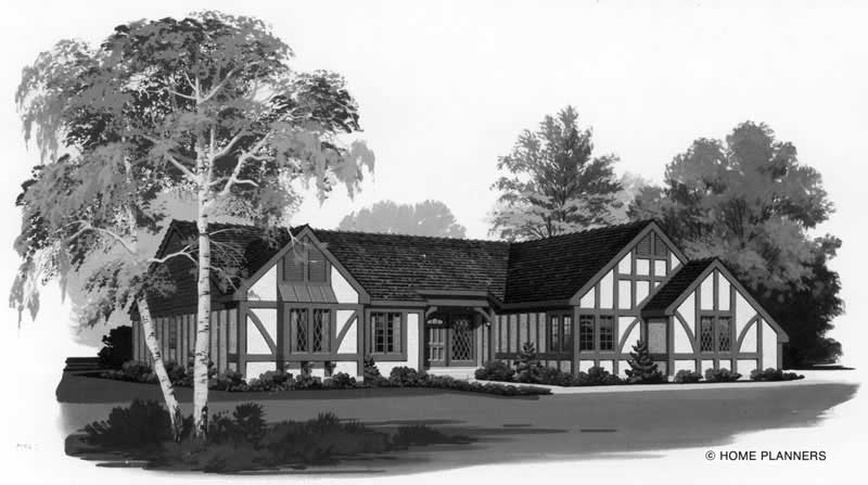 2-Bedroom, 1834 Sq Ft European Home Plan - 137-1355 - Main Exterior