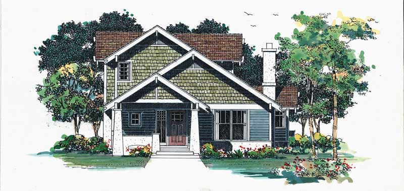 3-Bedroom, 2173 Sq Ft Craftsman House Plan - 137-1379 - Front Exterior