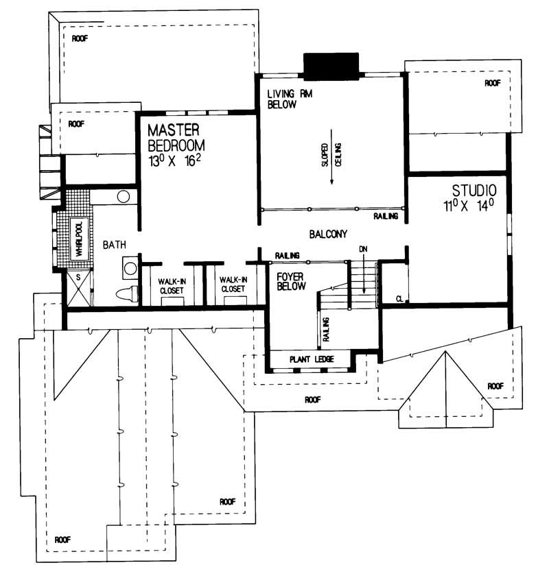 SECOND LEVEL FLOOR PLAN