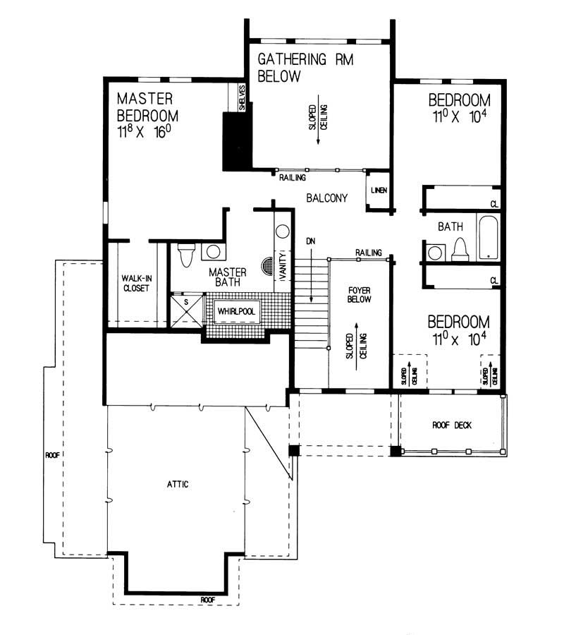 SECOND LEVEL FLOOR PLAN