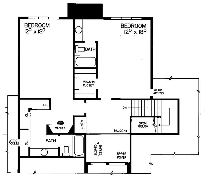 SECOND LEVEL FLOOR PLAN