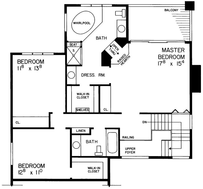 SECOND LEVEL FLOOR PLAN