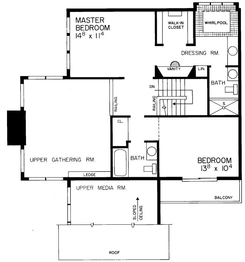 SECOND LEVEL FLOOR PLAN