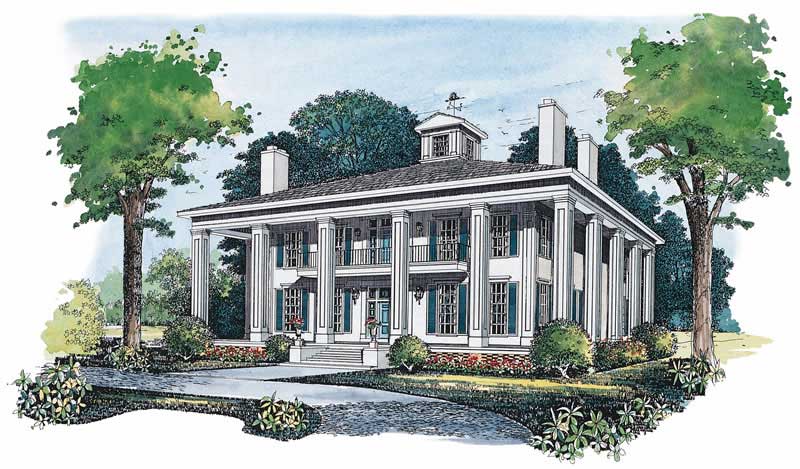 4-Bedroom, 3754 Sq Ft Historic Home Plan - 137-1480 - Main Exterior