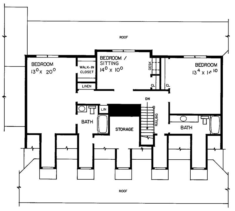 SECOND LEVEL FLOOR PLAN