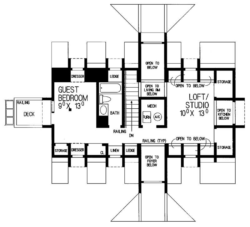 SECOND LEVEL FLOOR PLAN