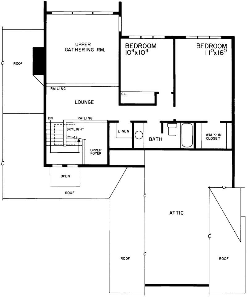 SECOND LEVEL FLOOR PLAN