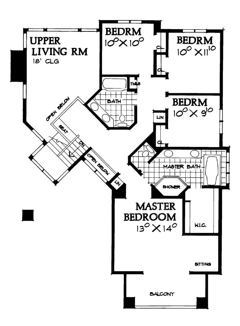 SECOND LEVEL FLOOR PLAN