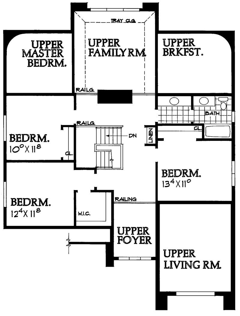 SECOND LEVEL FLOOR PLAN