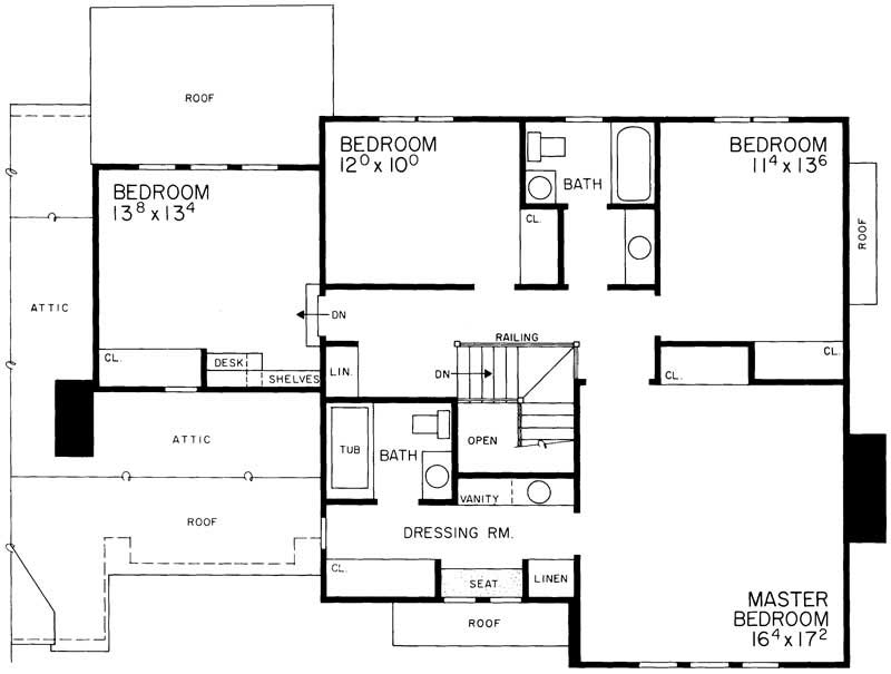 SECOND LEVEL FLOOR PLAN