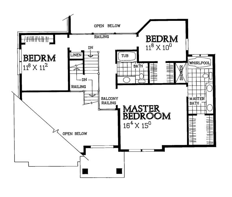 SECOND LEVEL FLOOR PLAN
