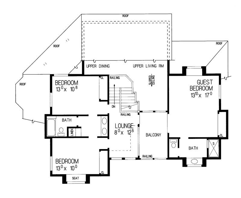 SECOND LEVEL FLOOR PLAN
