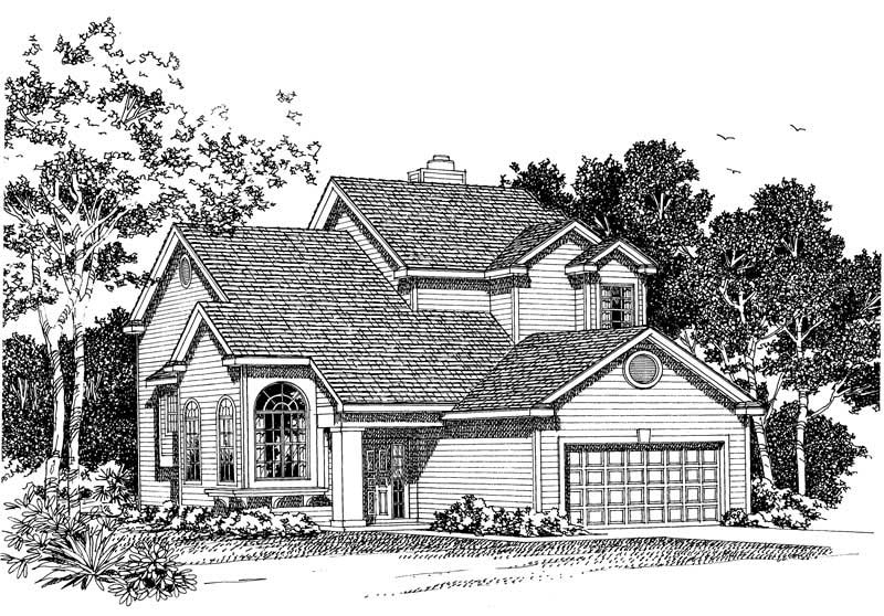 2-Bedroom, 2008 Sq Ft Contemporary House Plan - 137-1627 - Front Exterior