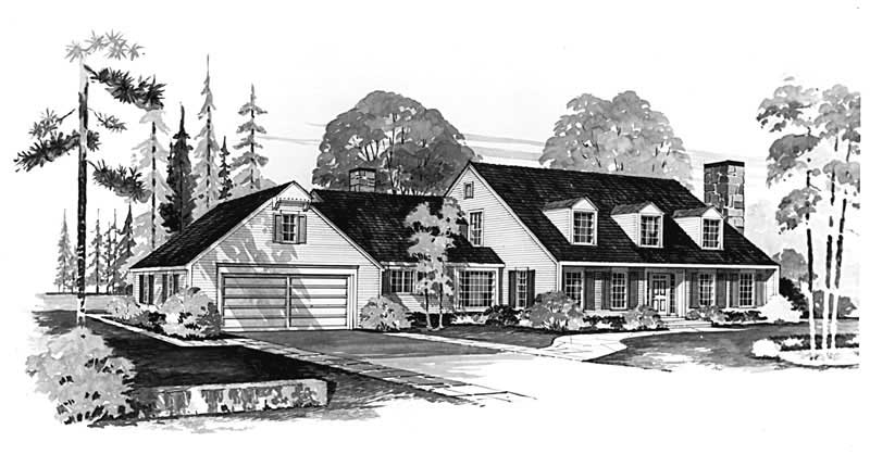 3-Bedroom, 2612 Sq Ft Colonial House Plan - 137-1658 - Front Exterior