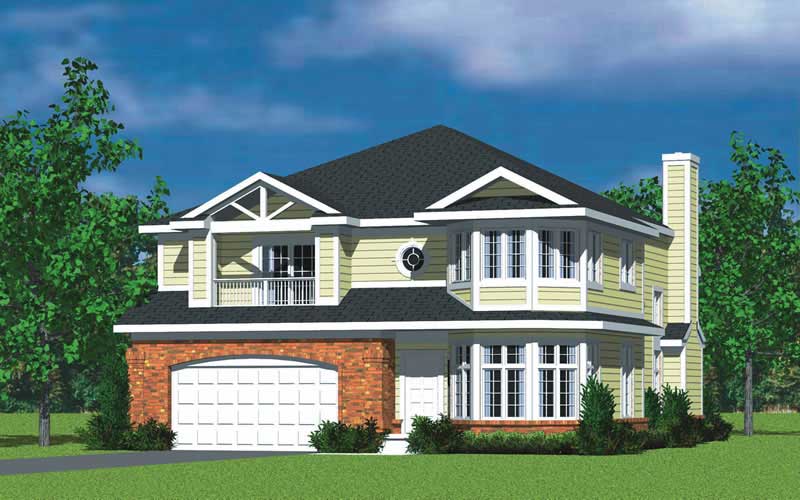 4-Bedroom, 3047 Sq Ft Farmhouse Home Plan - 137-1733 - Main Exterior