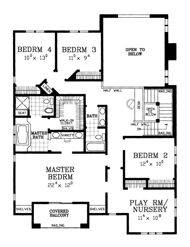 SECOND FLOOR PLAN