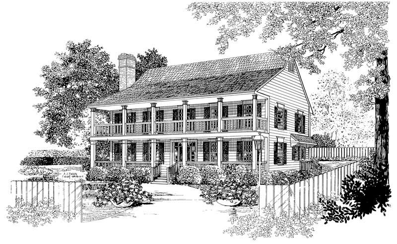 4-Bedroom, 2570 Sq Ft Farmhouse Home Plan - 137-1736 - Main Exterior