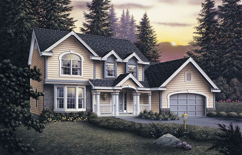 2-Bedroom, 2963 Sq Ft Traditional Home Plan - 138-1034 - Main Exterior