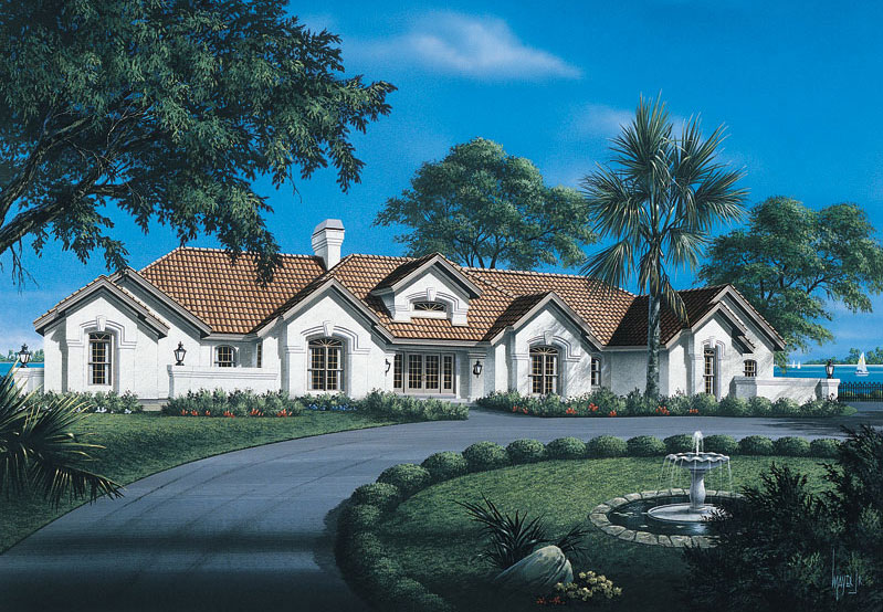 4-Bedroom, 4863 Sq Ft Luxury Home Plan - 138-1088 - Main Exterior