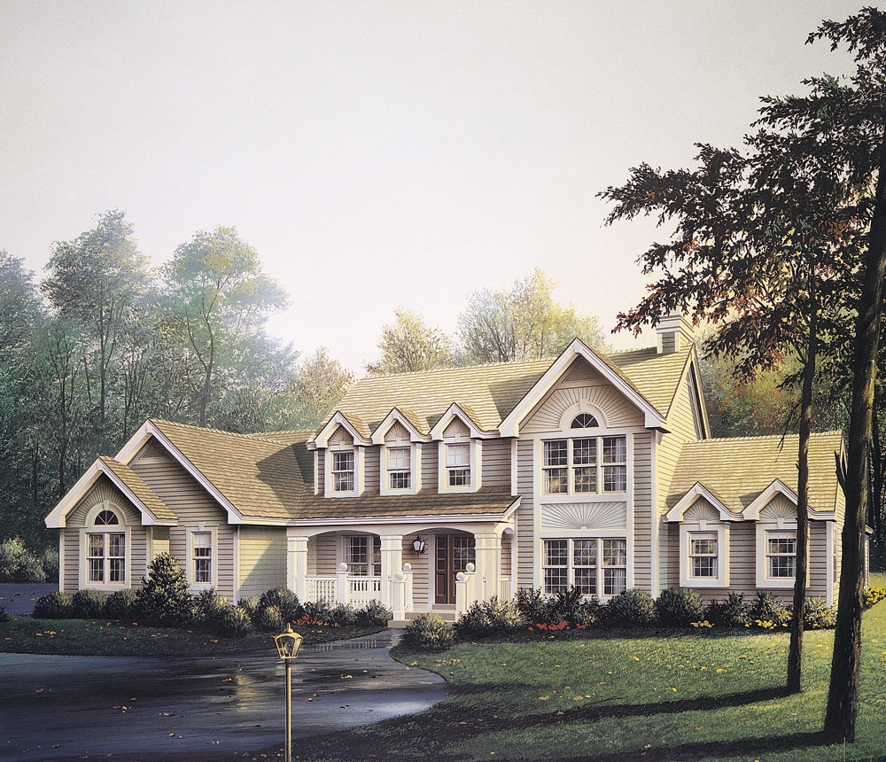 4-Bedroom, 2724 Sq Ft Traditional House Plan - 138-1102 - Front Exterior