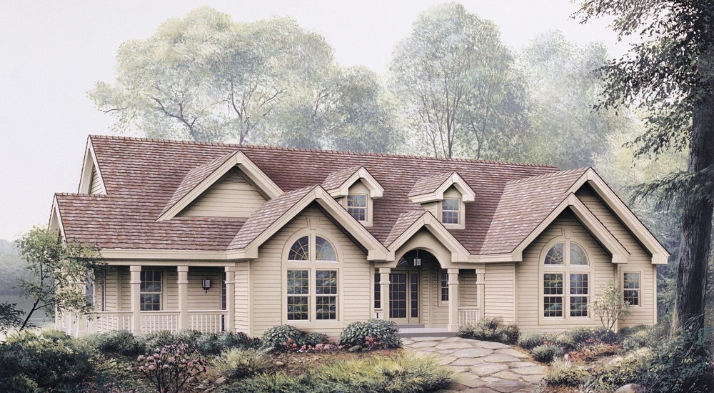 3-Bedroom, 3041 Sq Ft Ranch Home Plan - 138-1117 - Main Exterior