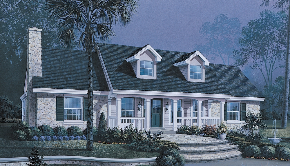 3-Bedroom, 1559 Sq Ft Ranch Home Plan - 138-1149 - Main Exterior