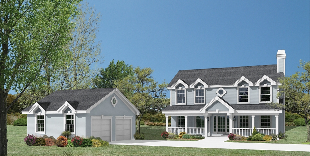 3-Bedroom, 2050 Sq Ft Country Home Plan - 138-1162 - Main Exterior