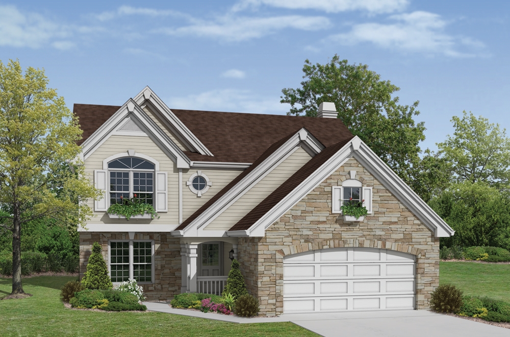 4-Bedroom, 2167 Sq Ft Traditional Home Plan - 138-1169 - Main Exterior