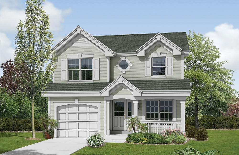 2-Bedroom, 1167 Sq Ft Traditional House Plan - 138-1179 - Front Exterior