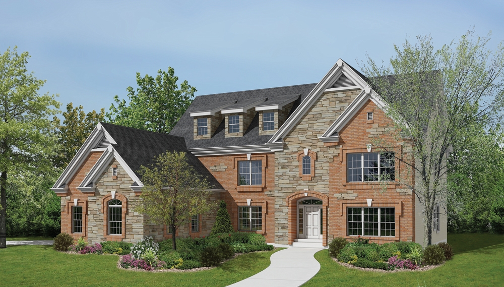 4-Bedroom, 3974 Sq Ft Traditional Home Plan - 138-1189 - Main Exterior