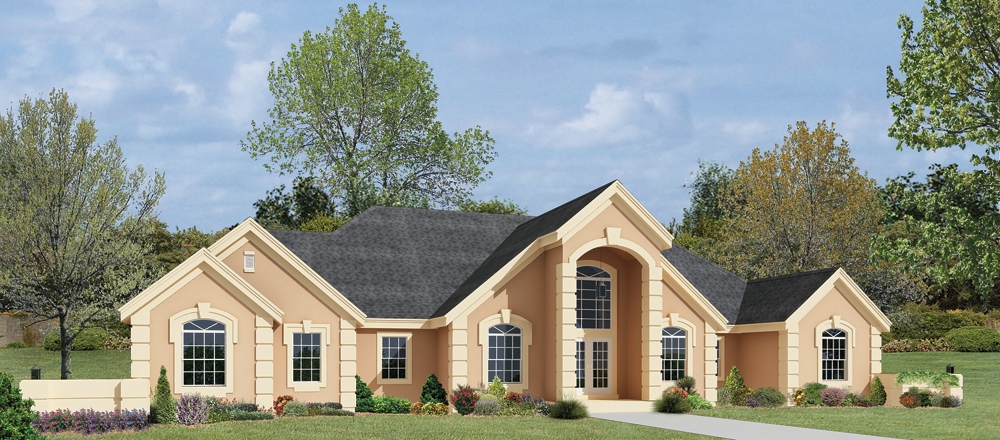 3-Bedroom, 2767 Sq Ft Ranch House Plan - 138-1221 - Front Exterior