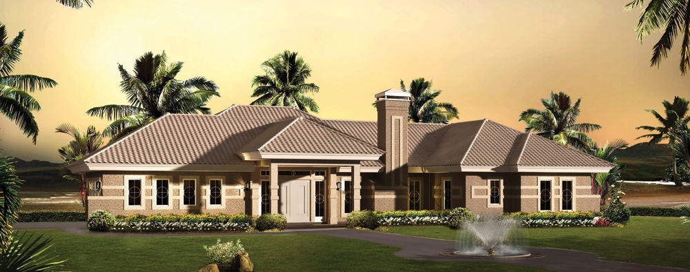 3-Bedroom, 1923 Sq Ft Ranch Home Plan - 138-1262 - Main Exterior