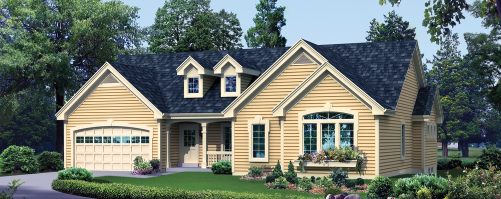 4-Bedroom, 1912 Sq Ft Ranch House Plan - 138-1272 - Front Exterior
