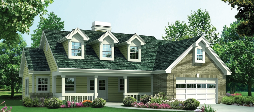 3-Bedroom, 1663 Sq Ft Ranch Home Plan - 138-1273 - Main Exterior