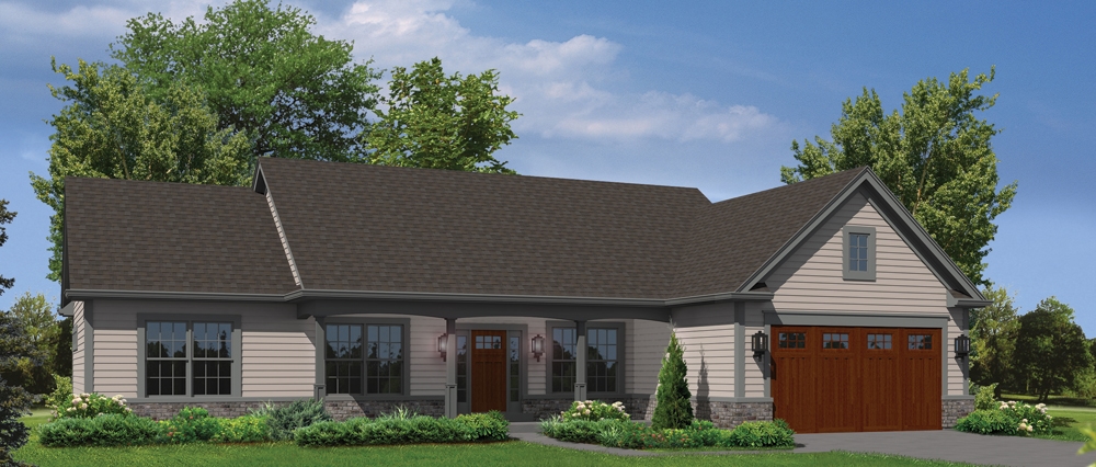 3-Bedroom, 1562 Sq Ft Country House Plan - 138-1305 - Front Exterior