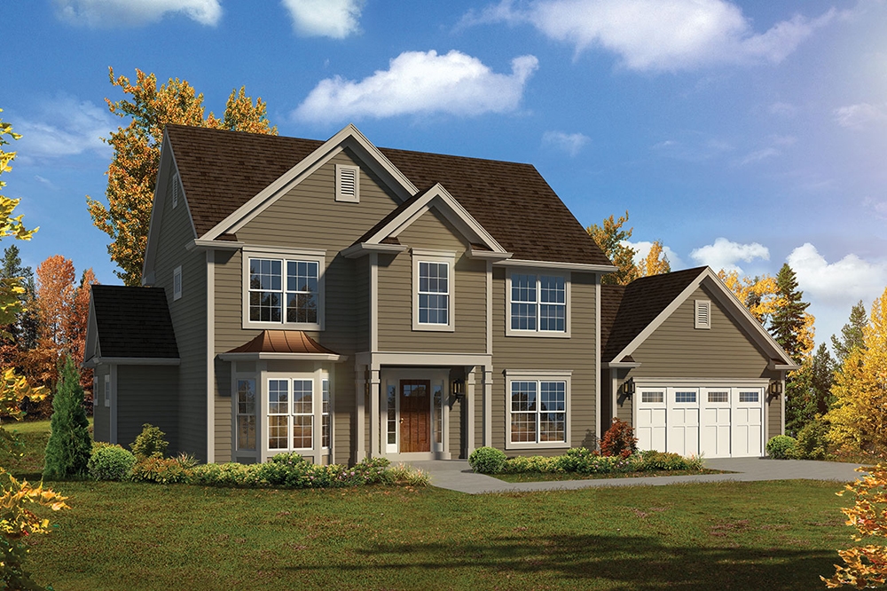 4-Bedroom, 2609 Sq Ft Country House Plan - 138-1356 - Front Exterior