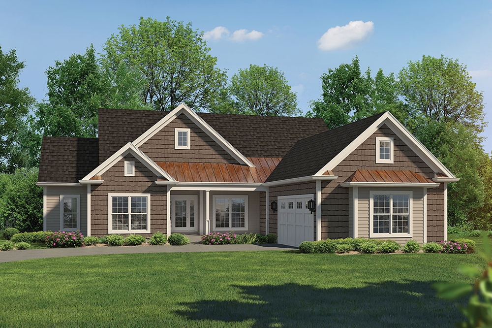3-Bedroom, 2274 Sq Ft Country House Plan - 138-1358 - Front Exterior